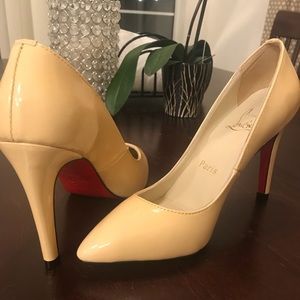 Nude red bottom heels